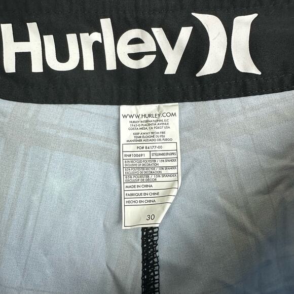 Hurley Phantom Puerto Rico Space Board Shorts Men’s 30 Blue - Picture 3 of 7